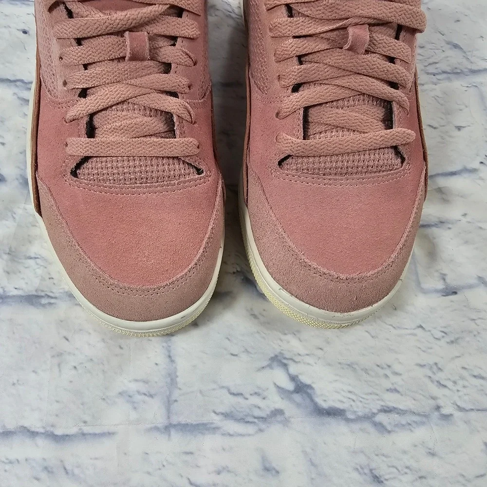 Jordan Flight Court Sneakers Mens 10.5 Rust Pink Suede HF3255-601 Low Top Shoes